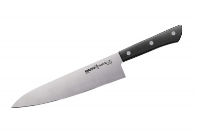 SHR-0085B/K Нож кухонный "Samura HARAKIRI" Шеф 208 мм, корроз.-стойкая сталь, ABS пластик